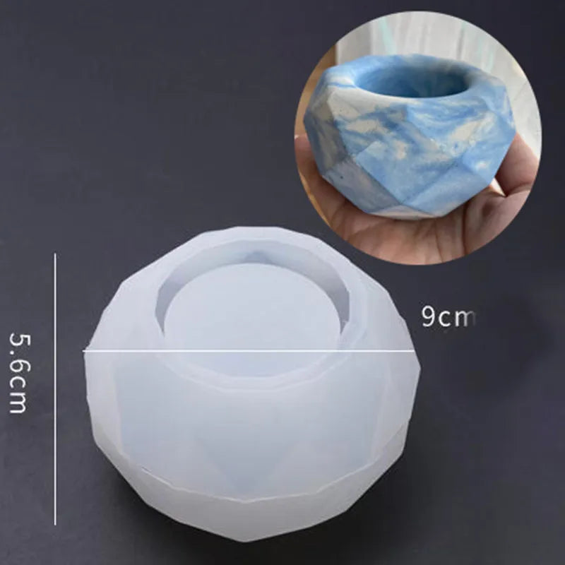 DIY Gardening Flowerpot Silicone Mold Home Gardening Plaster Flowerpot Concrete Candle Jar Jewelry Storage Box Production