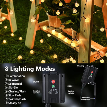 Solar Globe String Lights for Outdoor Magic