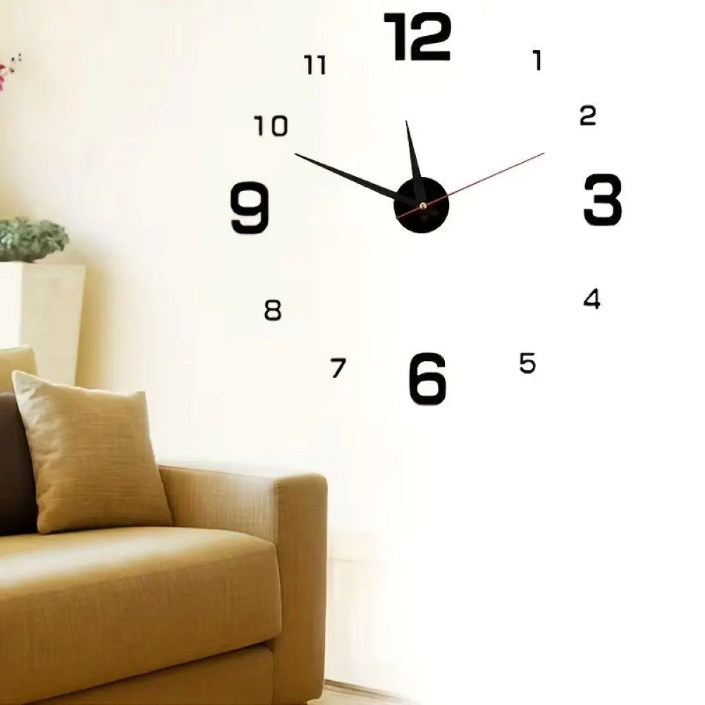 Modern 3D Wall Clock for Stylish Interiors 