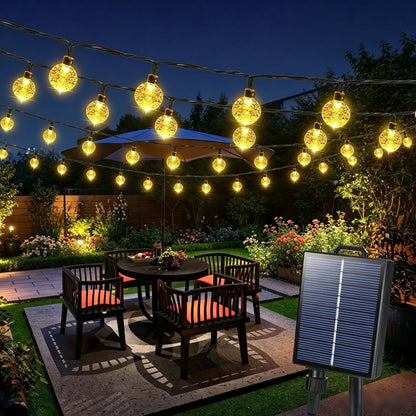 Solar Globe String Lights for Outdoor Magic