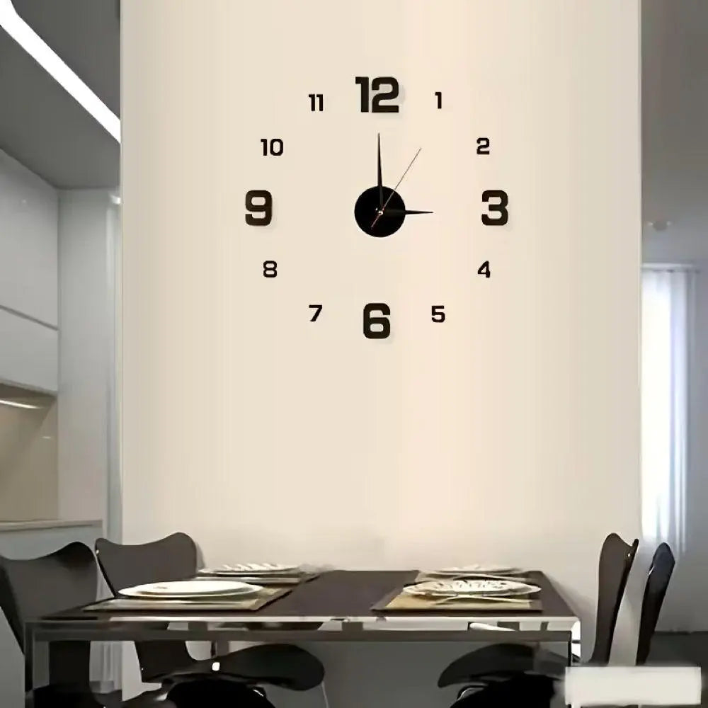 Modern 3D Wall Clock for Stylish Interiors 