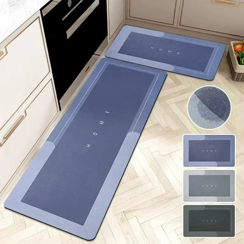 Premium Quick-Dry Non-Slip Kitchen Mat 2 sets.