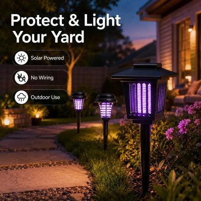 Solar Mosquito Zapper Pathway Light – 2-in-1 UV Bug Killer & LED Garden Lamp