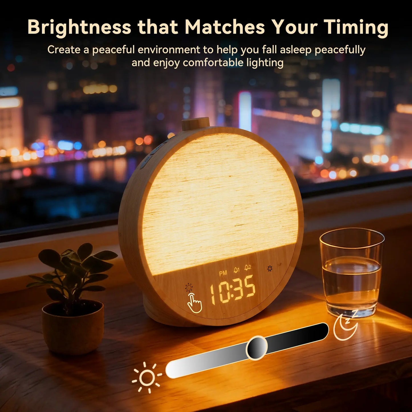 Sunrise Alarm Clock with Ambient Light & White Noise