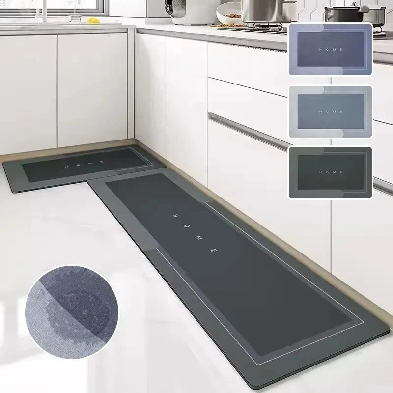 Premium Quick-Dry Non-Slip Kitchen Mat 2 sets.