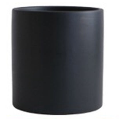 Nordic Industrial Style Colorful Ceramic Flowerpot Succulent Planter Green Plants Cylindrical Shape Flower Pot with Hole Tray