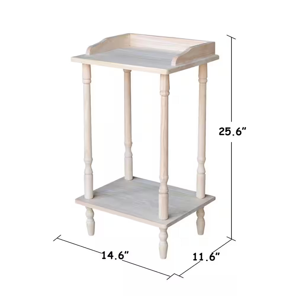 Unfinished End Table