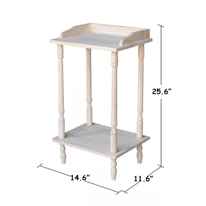 Unfinished End Table