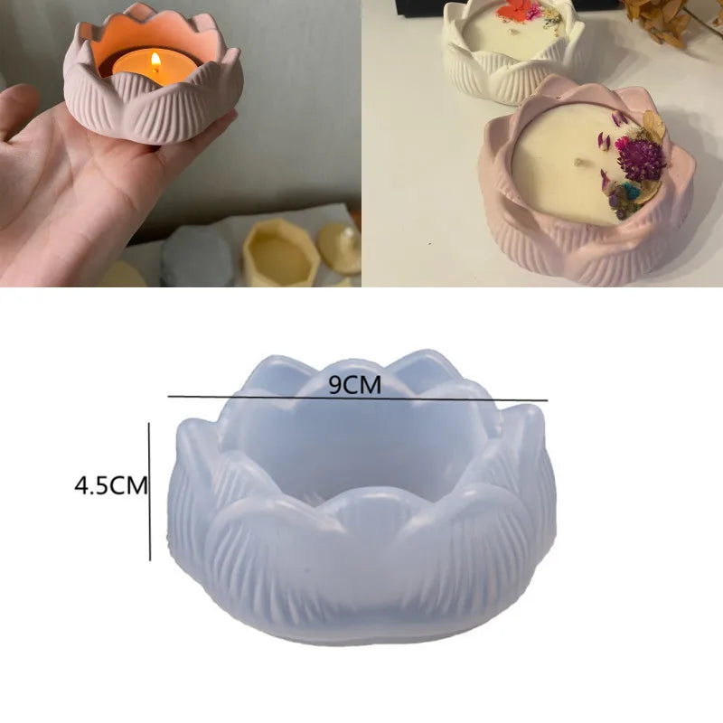 DIY Gardening Flowerpot Silicone Mold Home Gardening Plaster Flowerpot Concrete Candle Jar Jewelry Storage Box Production
