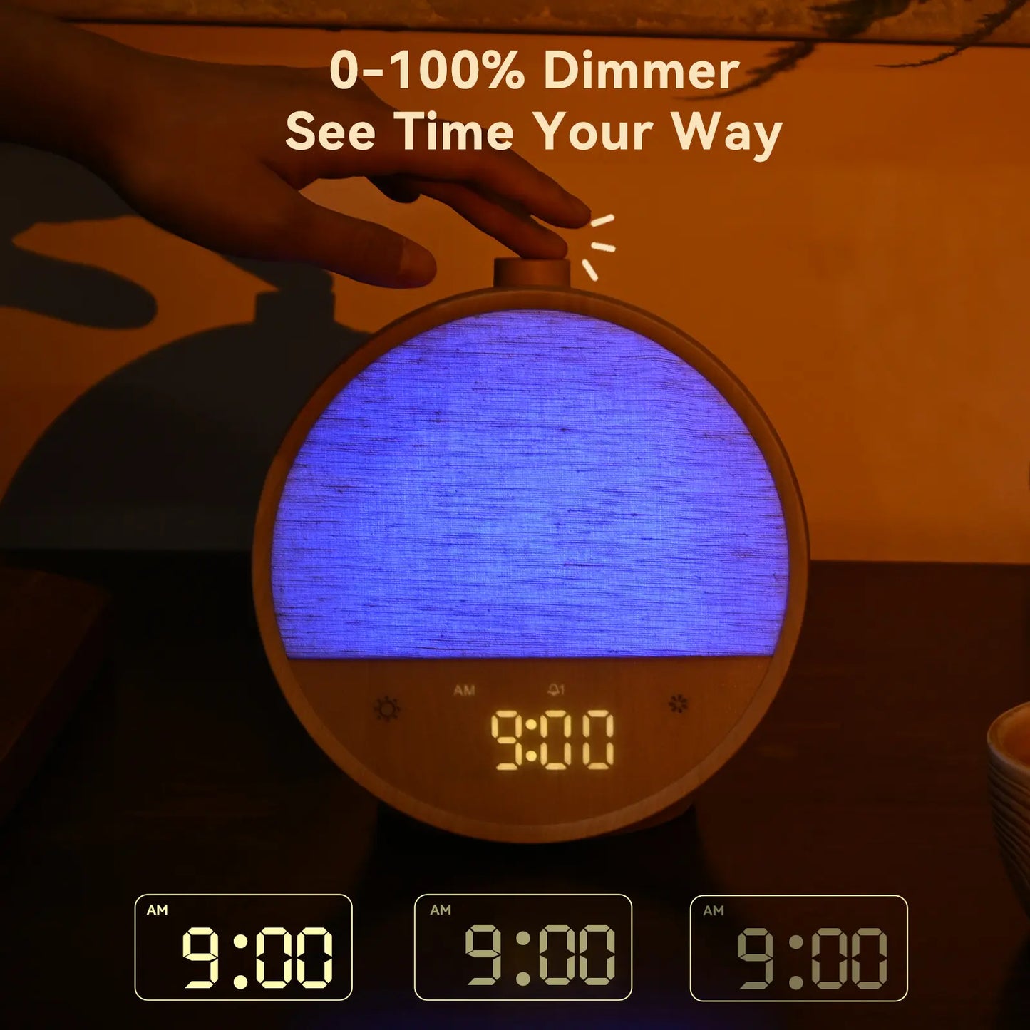Sunrise Alarm Clock with Ambient Light & White Noise