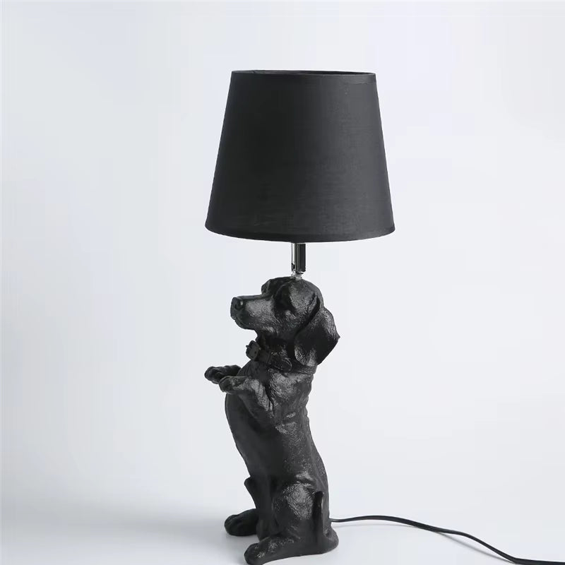 Nordic Animal Puppy LED Table Lamps for Living Room Modern Creative Decorative Bedroom Lamp Industrial Light Fixtures Luminaire