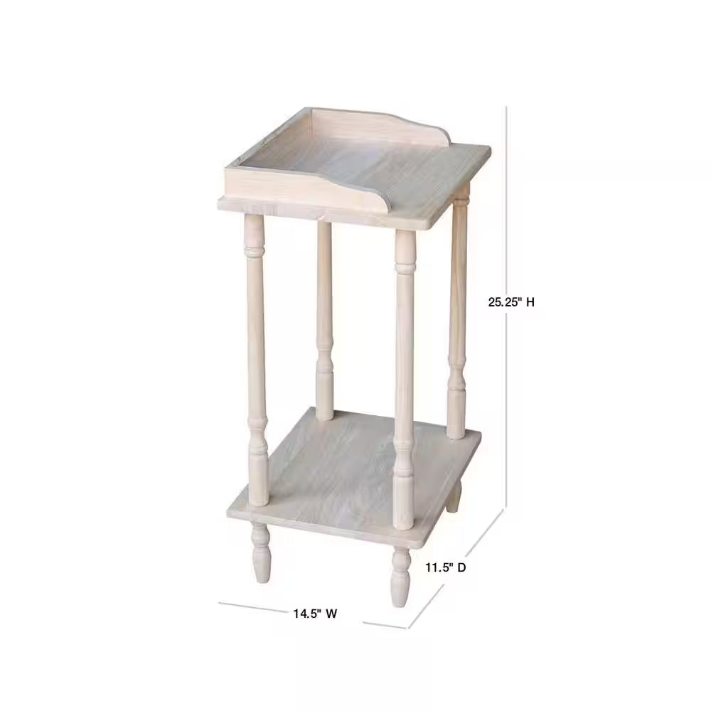Unfinished End Table