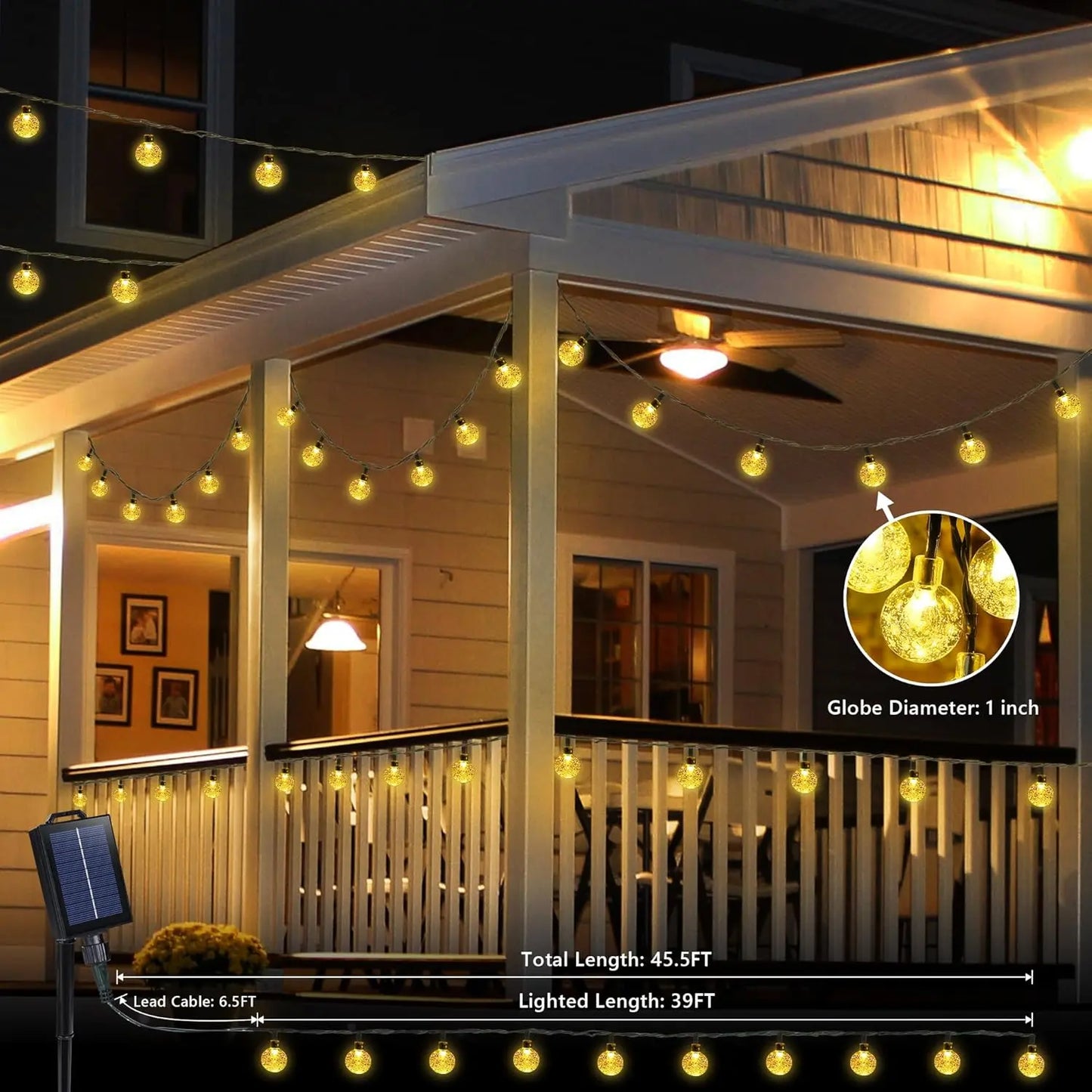 Solar Globe String Lights for Outdoor Magic