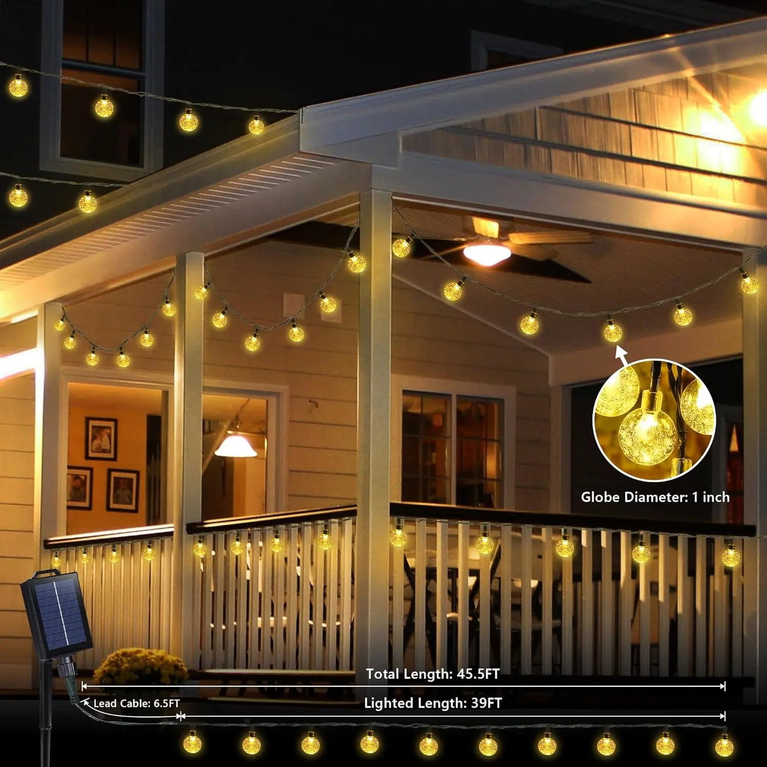 Solar Globe String Lights for Outdoor Magic