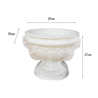 European Flowerpot Mold Tabletop DIY Crafts Concrete Cement Plant Pot Planter Making Mold Handcraft Garden Supplies