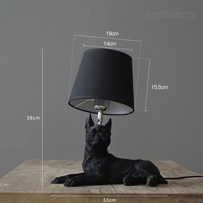 Nordic Animal Puppy LED Table Lamps for Living Room Modern Creative Decorative Bedroom Lamp Industrial Light Fixtures Luminaire