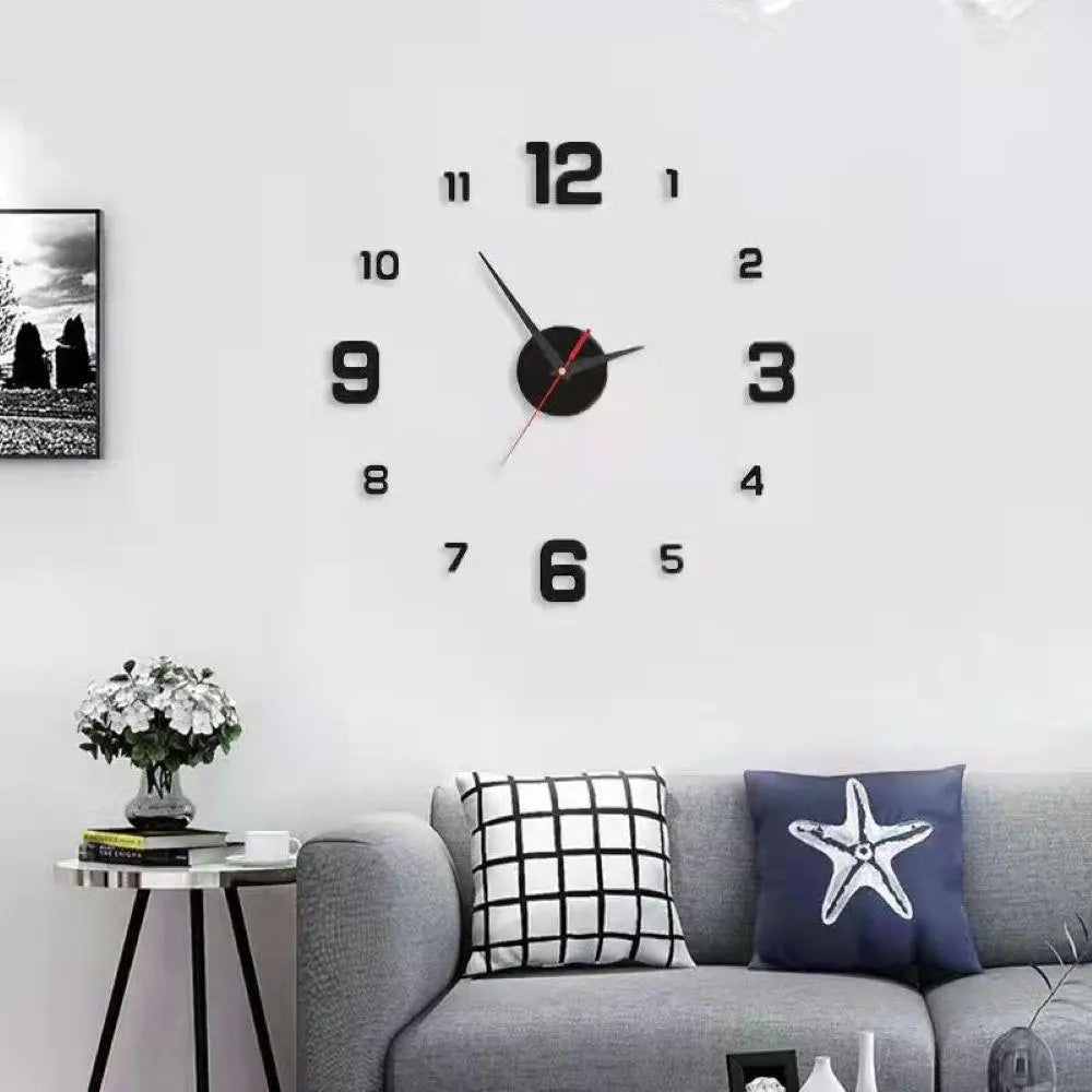 Modern 3D Wall Clock for Stylish Interiors 