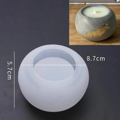 DIY Gardening Flowerpot Silicone Mold Home Gardening Plaster Flowerpot Concrete Candle Jar Jewelry Storage Box Production