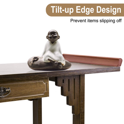 Rustic Entryway Console Table with Drawer