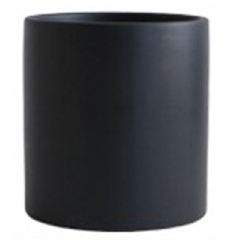 Nordic Industrial Style Colorful Ceramic Flowerpot Succulent Planter Green Plants Cylindrical Shape Flower Pot with Hole Tray