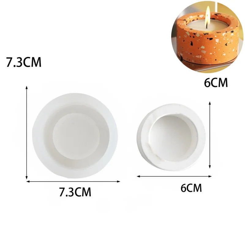 DIY Gardening Flowerpot Silicone Mold Home Gardening Plaster Flowerpot Concrete Candle Jar Jewelry Storage Box Production