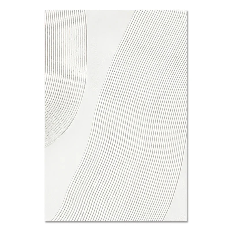 Abstract Geometric Wall Art Canvas Print Set – Modern Minimalist Black & Beige Poster Decor