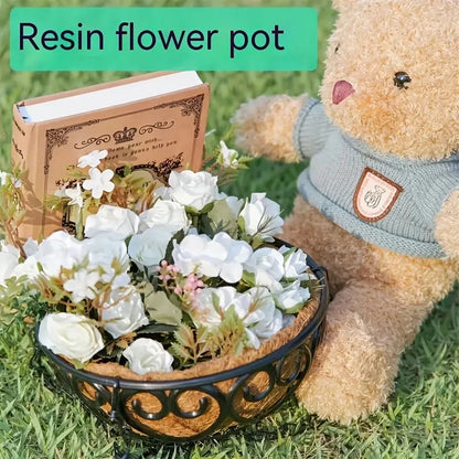 12Inchhanging Basket Flowerpot Coconut Palm Indoor Flowerpot Hanging Basket Flowerpot Hanging Plant Indoor and Outdoor Flowerpot