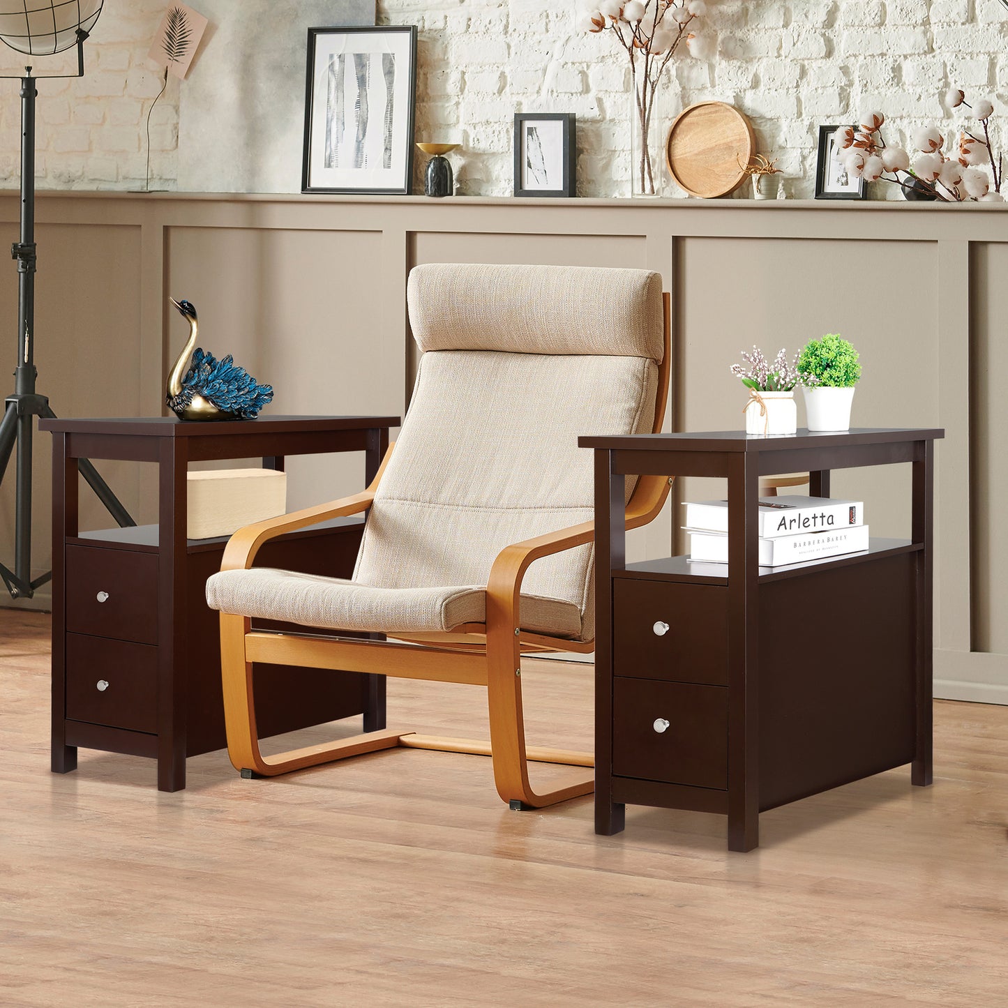 Modern Lift-Top Coffee Table with Storage Shelf