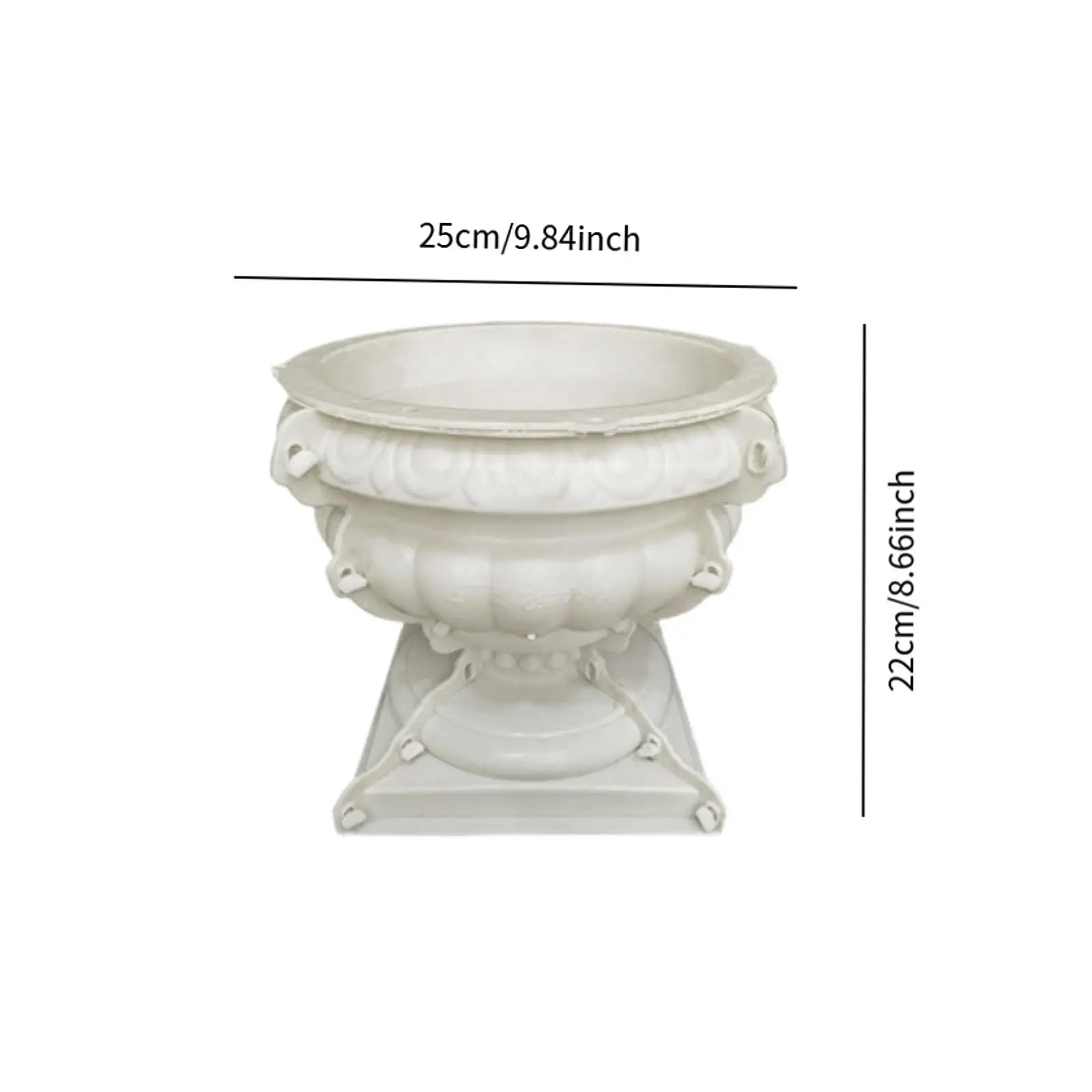 European Flowerpot Mold Tabletop DIY Crafts Concrete Cement Plant Pot Planter Making Mold Handcraft Garden Supplies