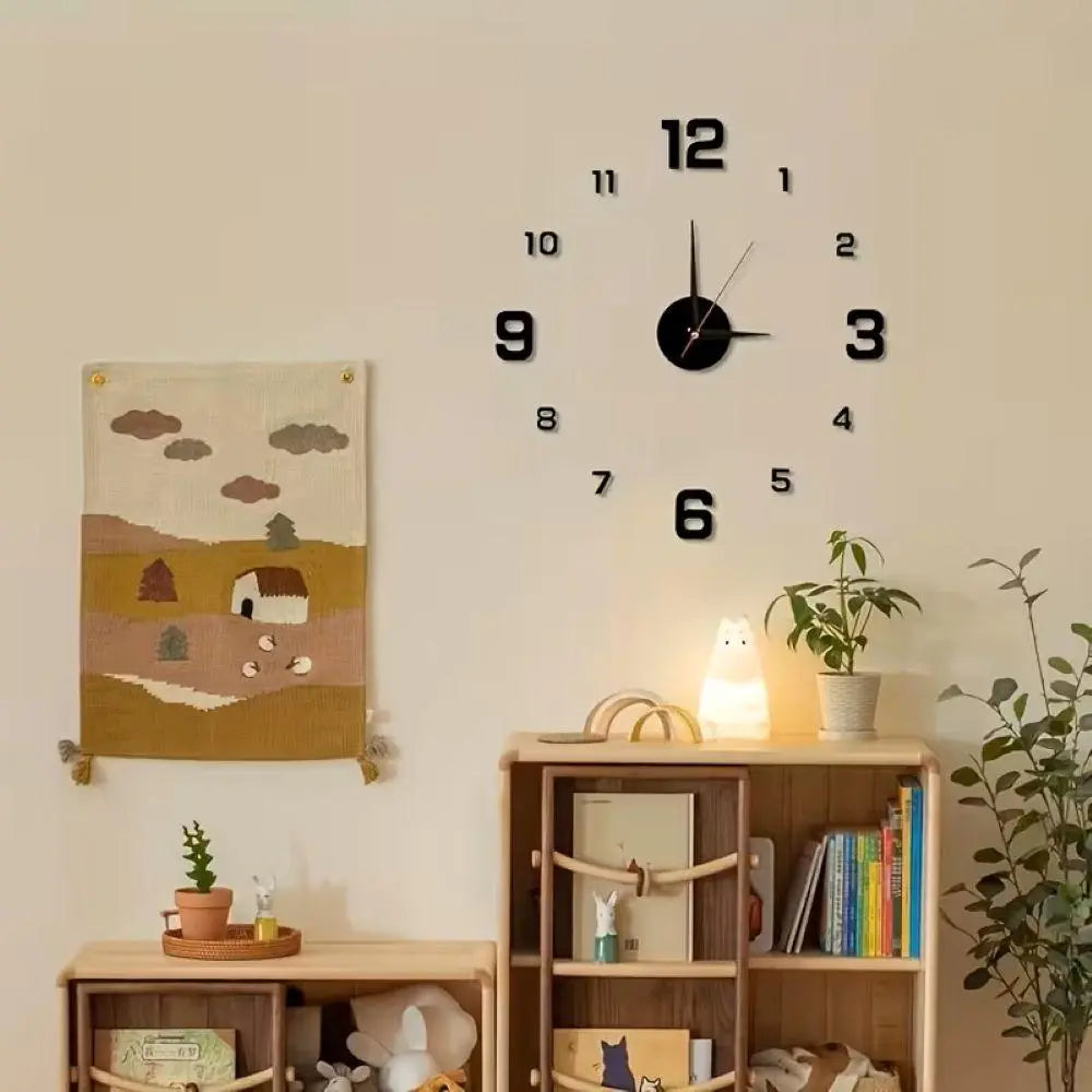 Modern 3D Wall Clock for Stylish Interiors 