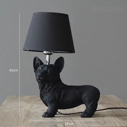 Nordic Animal Puppy LED Table Lamps for Living Room Modern Creative Decorative Bedroom Lamp Industrial Light Fixtures Luminaire