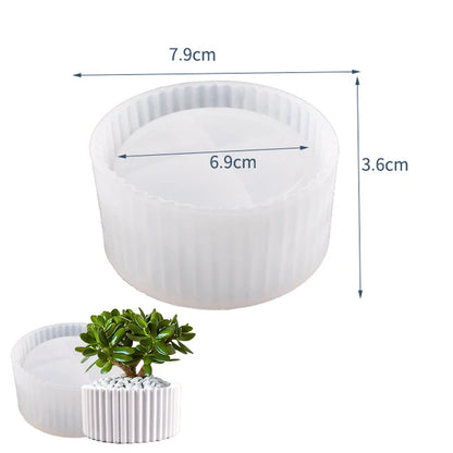 DIY Gardening Flowerpot Silicone Mold Home Gardening Plaster Flowerpot Concrete Candle Jar Jewelry Storage Box Production