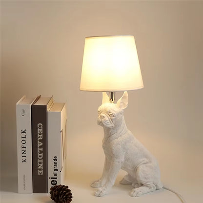 Nordic Animal Puppy LED Table Lamps for Living Room Modern Creative Decorative Bedroom Lamp Industrial Light Fixtures Luminaire