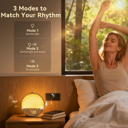 Sunrise Alarm Clock with Ambient Light & White Noise
