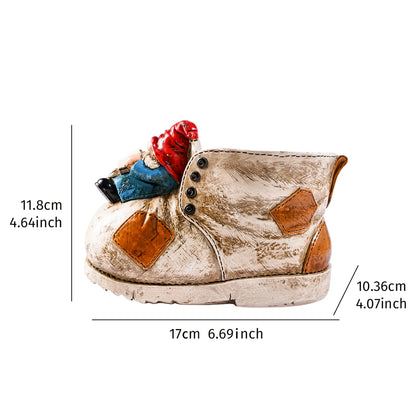 1PC, Boot-Shaped Succulent Vase, Succulent Flowerpot, Hand-Painted Decorative Flowerpot Made of Colorful Resin Material
