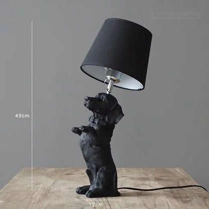 Nordic Animal Puppy LED Table Lamps for Living Room Modern Creative Decorative Bedroom Lamp Industrial Light Fixtures Luminaire
