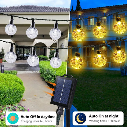 Solar Globe String Lights for Outdoor Magic