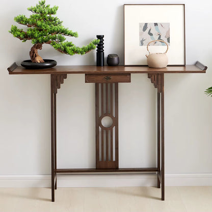 Rustic Entryway Console Table with Drawer