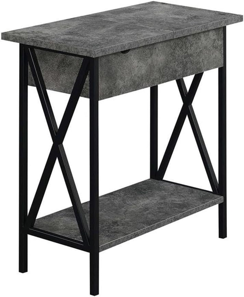 Modern Farmhouse Nightstand with 2 Rattan Drawers