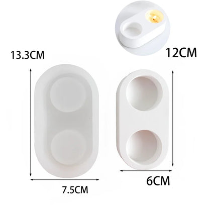 DIY Gardening Flowerpot Silicone Mold Home Gardening Plaster Flowerpot Concrete Candle Jar Jewelry Storage Box Production