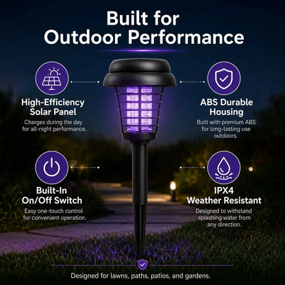 Solar Mosquito Zapper Pathway Light – 2-in-1 UV Bug Killer & LED Garden Lamp