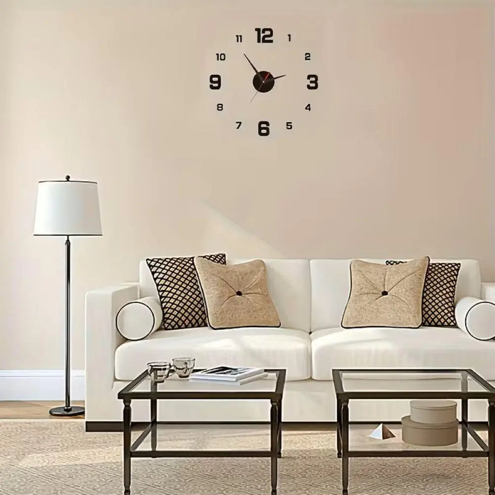 Modern 3D Wall Clock for Stylish Interiors 