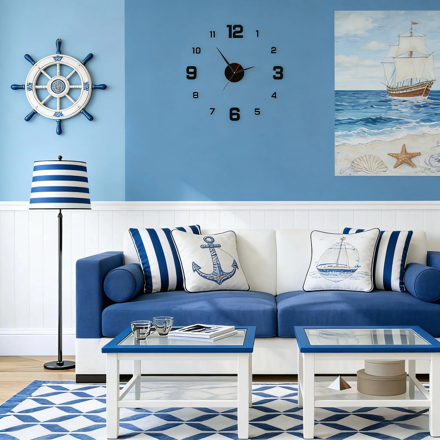 Modern 3D Wall Clock for Stylish Interiors 