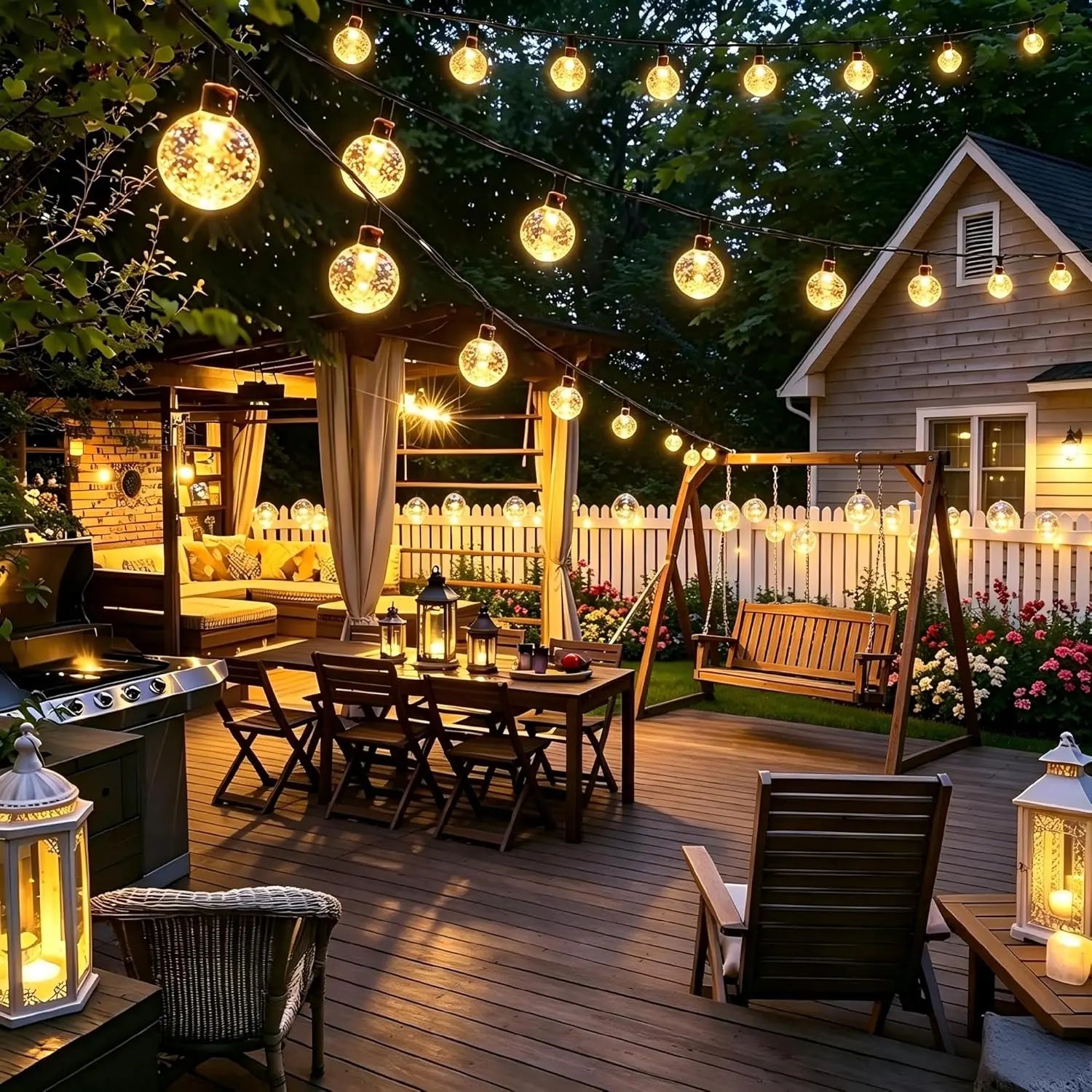 Solar Globe String Lights for Outdoor Magic
