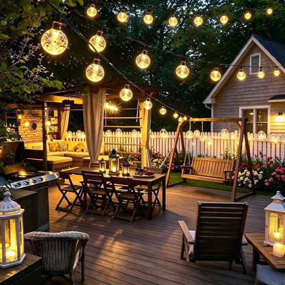 Solar Globe String Lights for Outdoor Magic